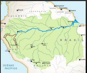 Map of the Amazon River | Cartography and Geography