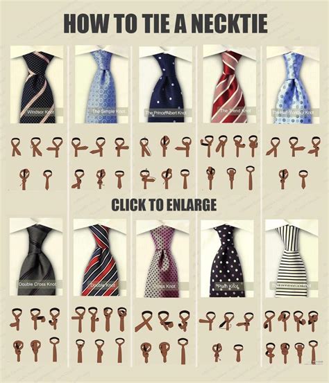 How to Tie a Necktie : Infographics