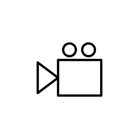 Camera icon with outline style 20592116 Vector Art at Vecteezy