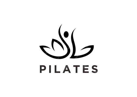 Premium Vector | Pilates logo design vector illustration