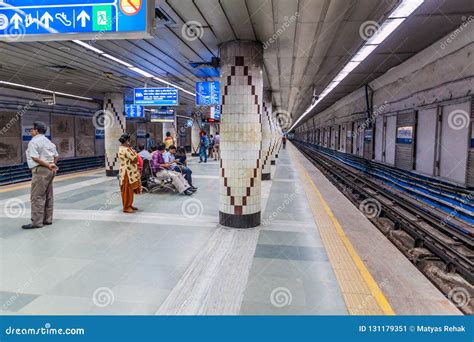 KOLKATA, INDIA - OCTOBER 31, 2016: View of Metro Station Esplanade in Kolkata, Ind Editorial ...