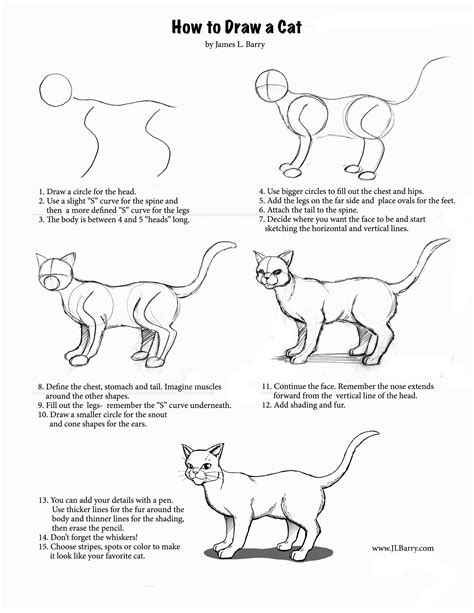 How To Draw A Warrior Cat Easy Step By Step - Howto Techno