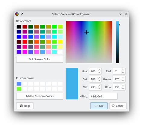 Färgväljare - KDE-program