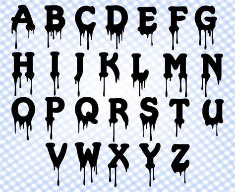 Drip font Blood font Blood drip font Halloween font Dripping | Etsy