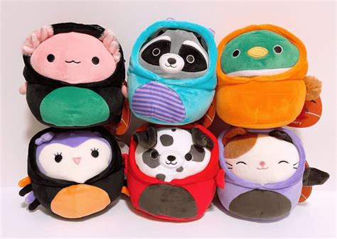 Squishmallows 2023 Halloween Hoodie Costume Squad 5" Mini Plush Dolls (Set of 6) - Walmart.com