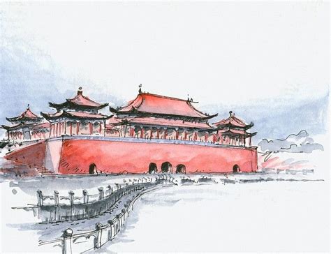 Beijing, Forbidden city | Chinese art painting, Forbidden city, Architecture drawing art