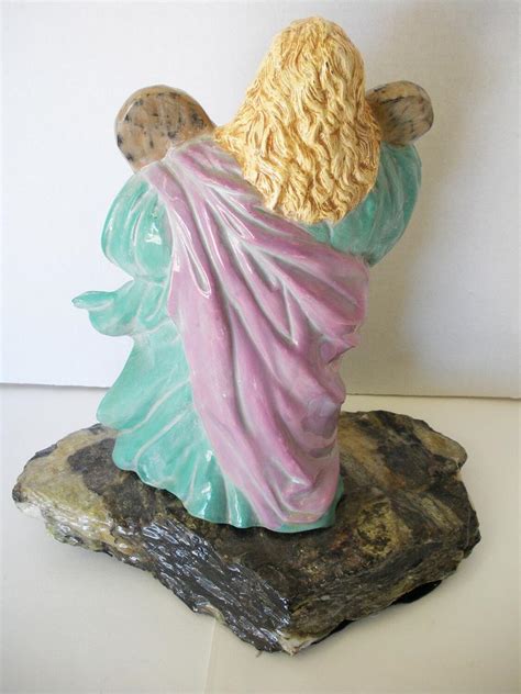 Vintage Moses and the Ten Commandments Statue Figurine Religious Ceramic Tall | #1984870414