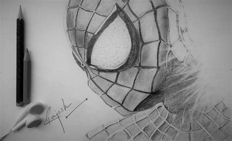 Spider man Sketch Drawing by Rajesh Art Gallery - Fine Art America