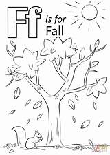 Letter F Is For Fall coloring Page  Free Printable Coloring Pages sketch template