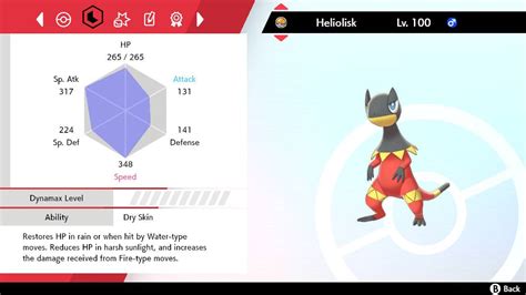 Pokemon Sword and Shield Shiny Heliolisk 6IV-EV Trained – Pokemon4Ever