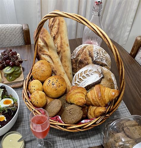 My Christmas bread basket: Sourdough baguettes, poppy seed boule, 5 ...