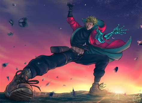 Vash the Stampede - Trigun Stampede Redraw by RigidAmbiguity on DeviantArt