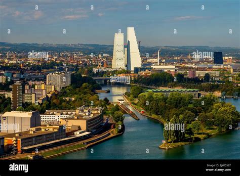 Basel skyline changed dramatically with building the Roche Towers, the ...