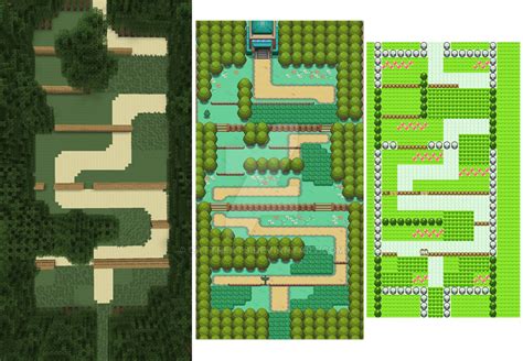 [PokeCraft] Kanto: Route 1 - Map Comparisons by CatTreats on DeviantArt