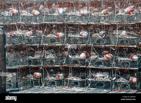 Smith Island Ferry Trip - Crab Traps Stock Photo - Alamy