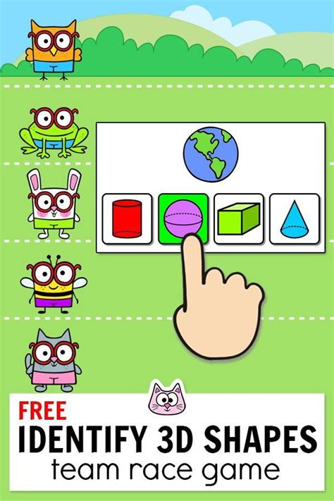 FREE! Practice identifying 3D shapes in the real world by playing this fun team building r ...