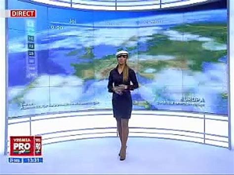 Weather Girl - Romanian Woman Presenter Rumania Chick Romania - video ...