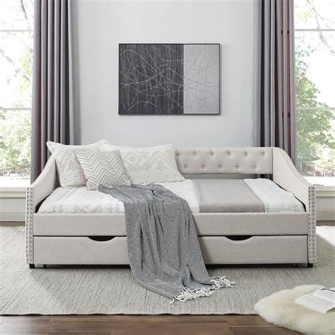 ERYE Full Size Daybed Sets with Drawers,Upholstered Tufted Full Sofa ...