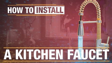 How To Install: A Kitchen Faucet - YouTube