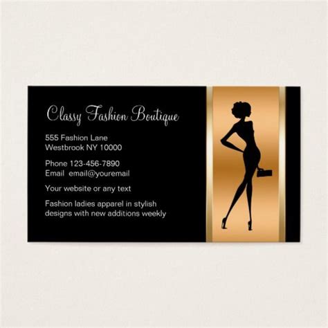 Classy Ladies Fashion Boutique Business Card | Zazzle | Boutique ...