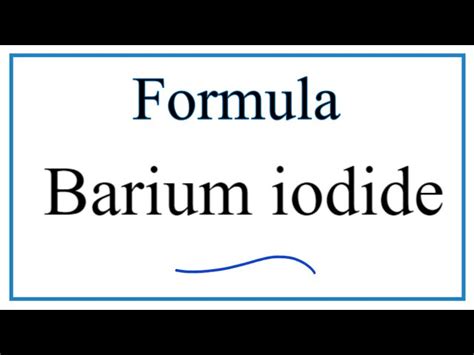 Barium Iodide Formula Deals Online | www.oceanproperty.co.th