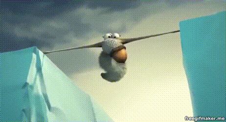 Image - Scrat Falling Down.gif | Ice Age Wiki | FANDOM powered by Wikia