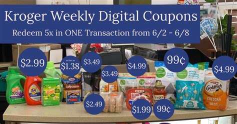 Last Day!! Kroger Weekly Hot Digital Coupons | Redeem 5x in ONE ...