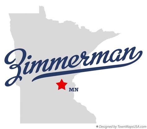 Map of Zimmerman, MN, Minnesota