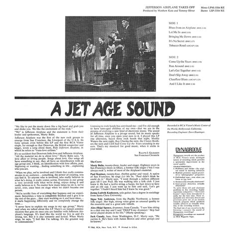 Classic Rock Covers Database: Jefferson Airplane - Jefferson Airplane Takes Off (1966)