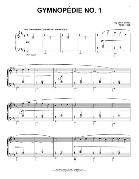 Gymnopedie No. 1 | Sheet Music Direct