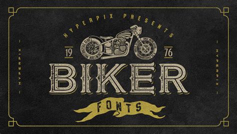 Best Biker Fonts [FREE / Premium] 2024 | Hyperpix