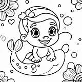 Adorable Baby Ariel Coloring Page  Pagescom sketch template