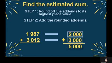 Estimating Sums Grade 3 - YouTube