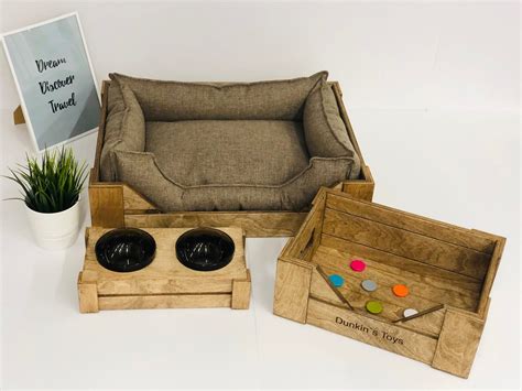 Dog Wooden Toy Box Personalized Pet Toy Box Pet - Etsy