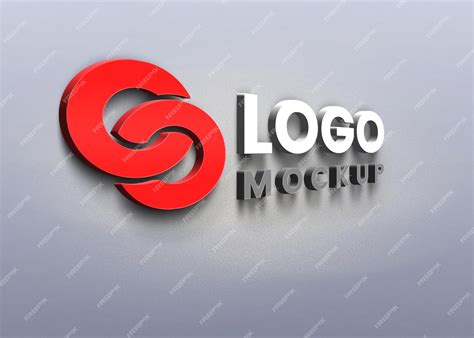 Premium PSD | 3d logo mockup PSD