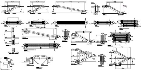 Escalator types and details in autocad Drawing. - Cadbull