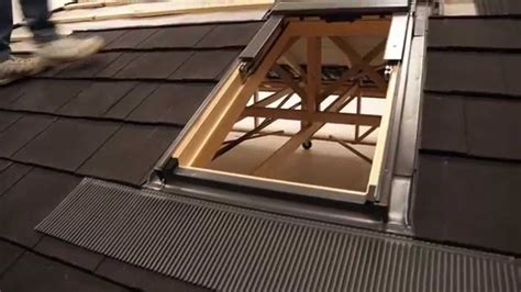 Fixing / Installing Lightweight Roofing: Velux Roof Window for Shingle - YouTube