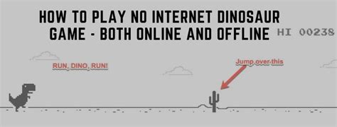 How to Play No internet dinosaur Game - Both Online and Offline ...