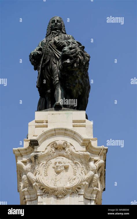 Marques de Pombal statue, at Marques de Pombal square, Lisbon, Portugal ...