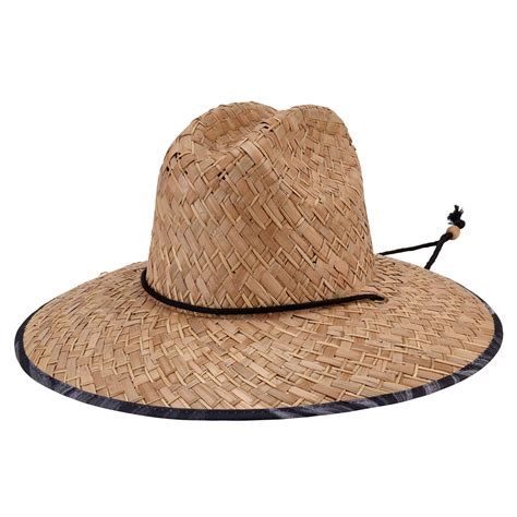 Mens Straw Lifeguard With Palm Print (RSM582OSNBK) | Hats for men, Hats, Restaurant uniforms