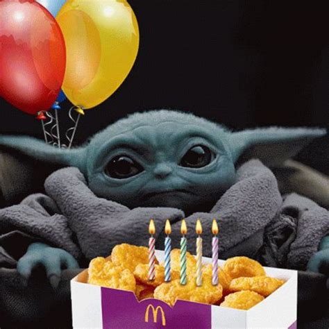 Baby Yoda Baby Yoda Birthday GIF - BabyYoda BabyYodaBirthday ...