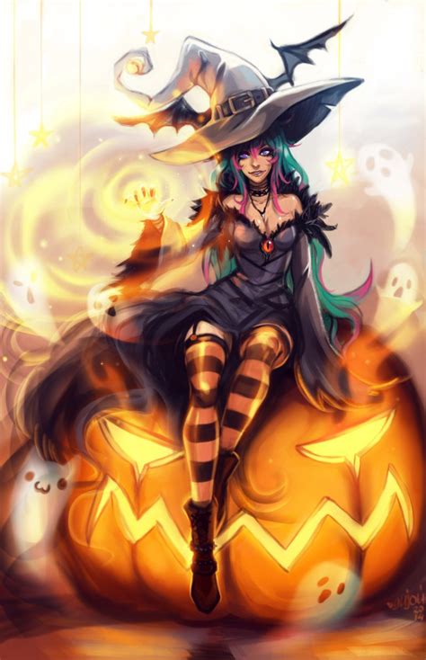 Halloween Anime Girl Witch