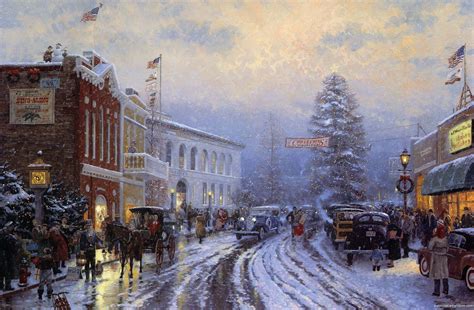 Thomas Kinkade Christmas Wallpapers - WallpaperSafari