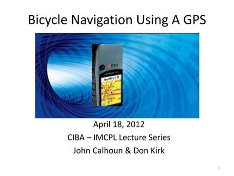 Bicycle Navigation Using A GPS