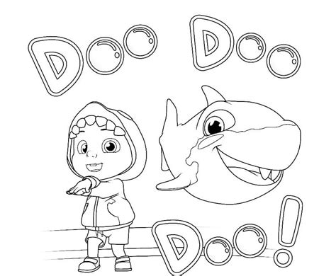 Cocomelon and Baby Shark - Coloring Pages