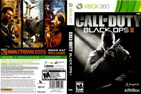 CAPA COVER CARATULA XBOX360 CALL OF DUTY BLACK OPS 2 - Capa Scan