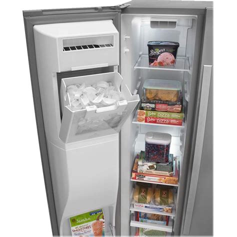 Best Buy: Whirlpool 21 Cu. Ft. Side-by-Side Counter-Depth Refrigerator with Water and Ice ...