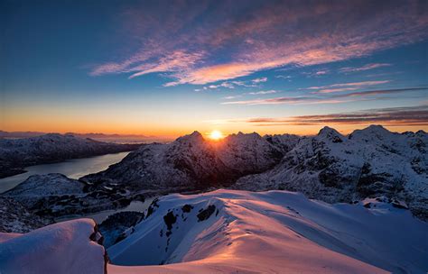 Fondos de Pantalla Noruega Islas Lofoten Montañas Amaneceres y ...