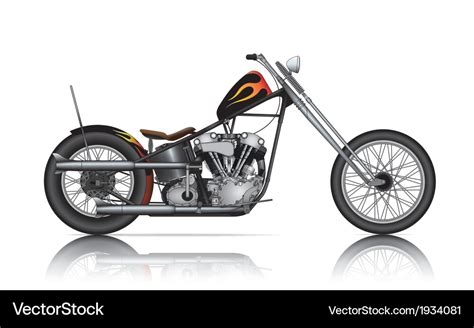 Custom chopper Royalty Free Vector Image - VectorStock