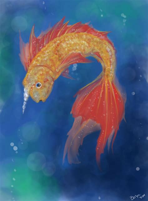 Unicorn Fish by DeviantDolphinART on DeviantArt